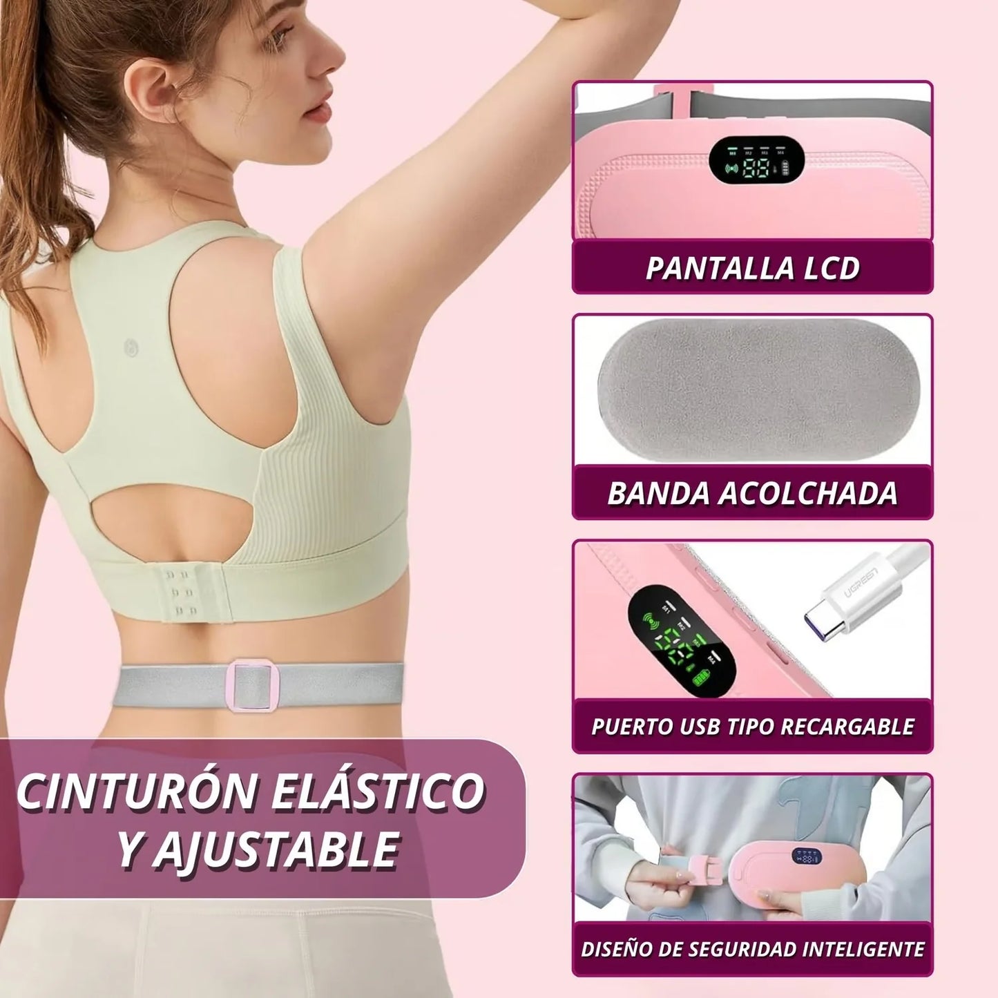 LunaTher Cinturón Termico Calma dolor Menstrual