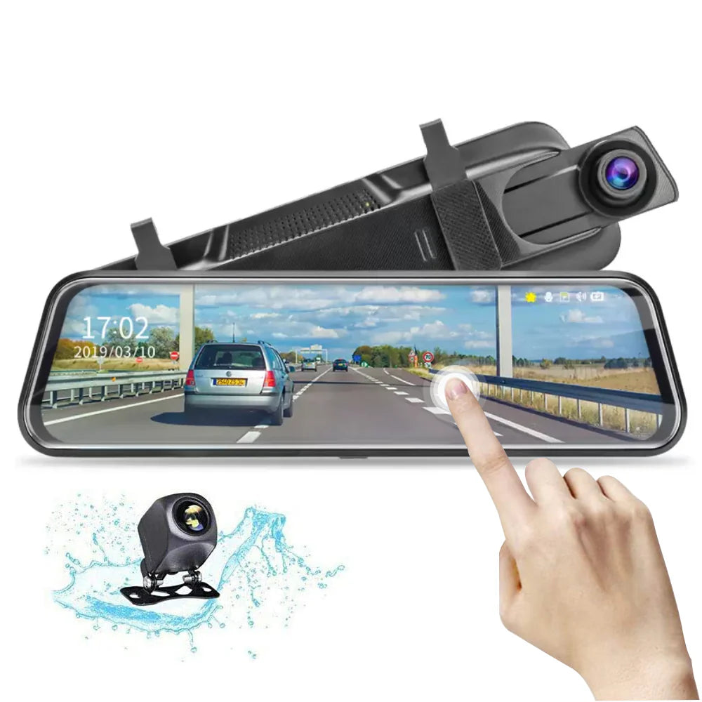 SafeDrive 24/7™ Retrovisor con Pantalla y Cámara de Retroceso