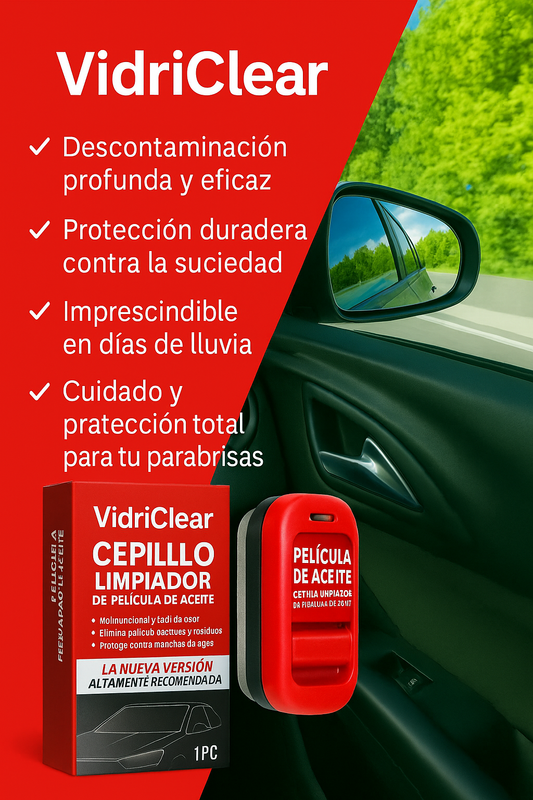 VidriClear™  Cepillo limpiador para vidrios de Carro