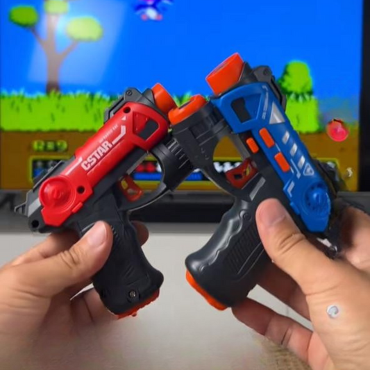 LaserZone™ Juego de Pistolas Láser Proyector Led