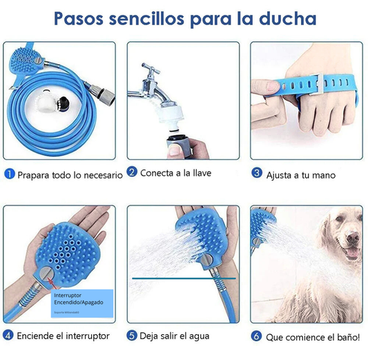 PetSpa™Juego de ducha de silicona para  mascotas